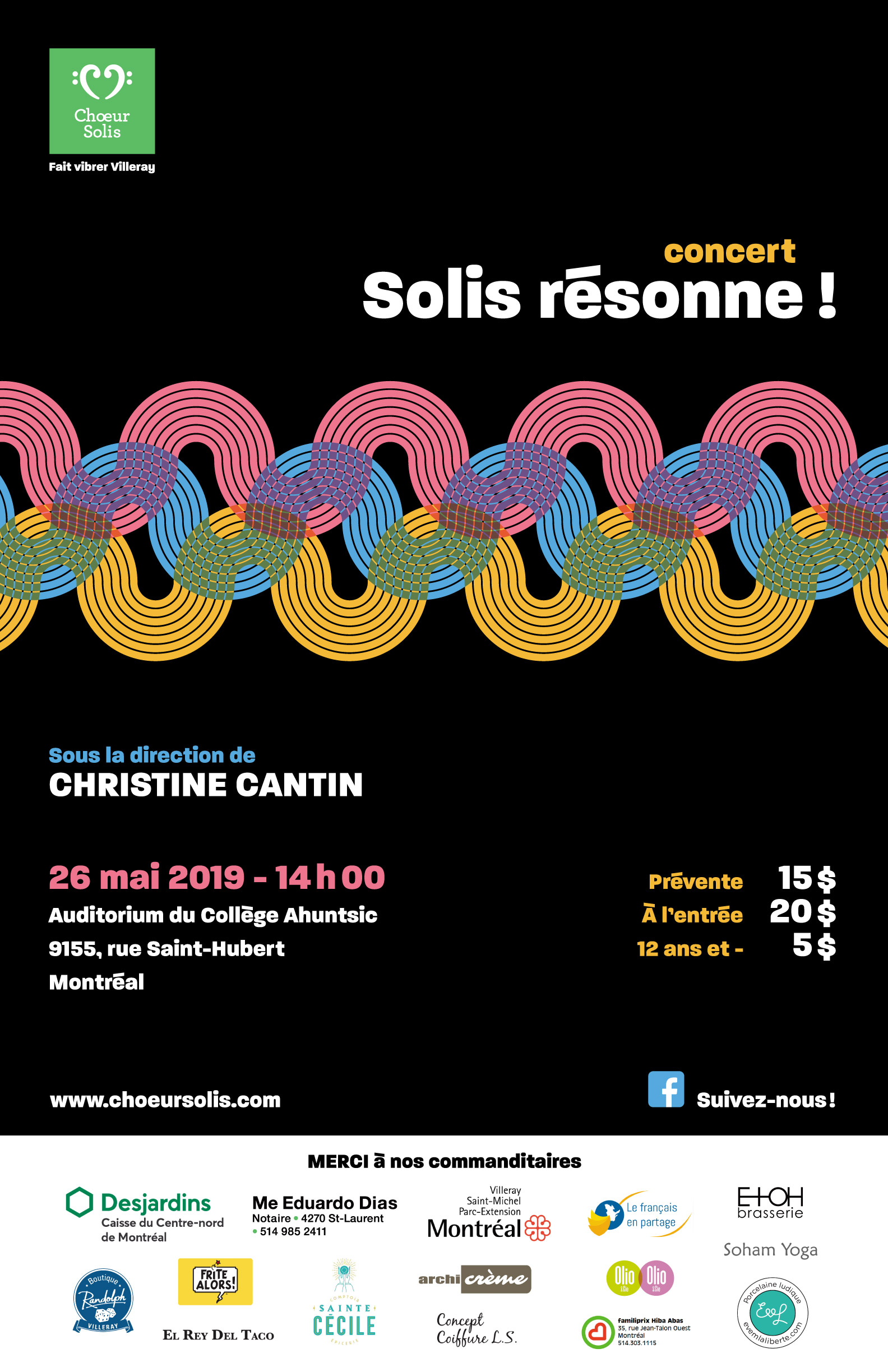 Affiche concert Solis Résonne 2019