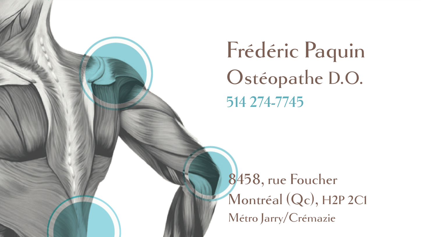 Frédéric Paquin Osthéopathe